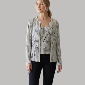 Andrea Rosati Art-to-Wear Jacket and Top Set Size 8